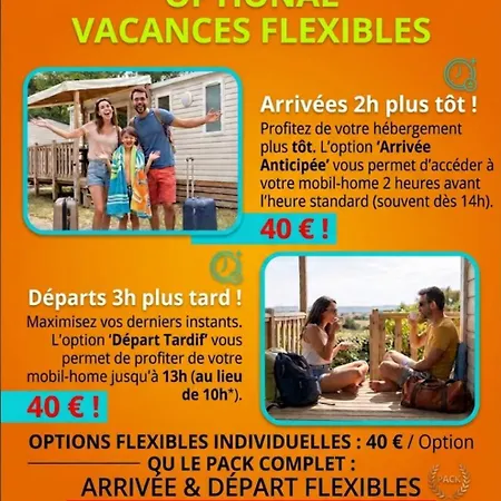 Kemp Climatises En 3 Ou 4ch - Jusqu'a 18 Voyageurs - Mh732 3ch Ou Mh828 4ch Biscarrosse Lake-proche Ocean 4*